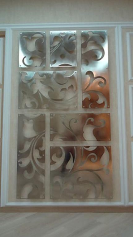 The panels made of metall. Apartment, Astana city