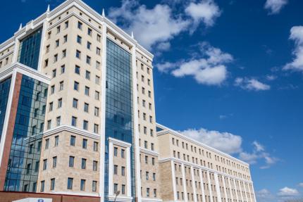 Astana city administrative building on the street Orynbor